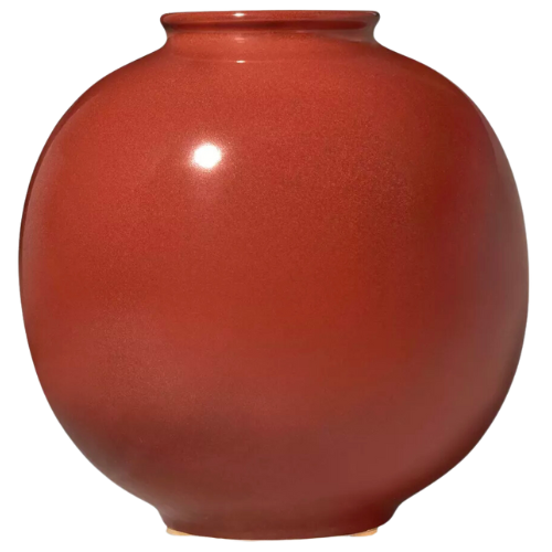 Target Ceramic Round Decorative Vase Dark Red