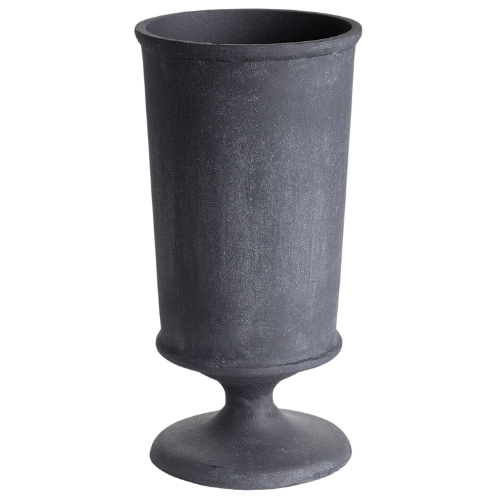 Pottery Barn razza metal tall vase urn