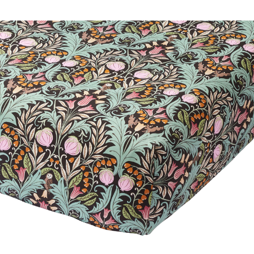 CLJ + Pottery Barn Kids Chris Loves Julia Decorative Floral Organic Crib Fitted Sheet