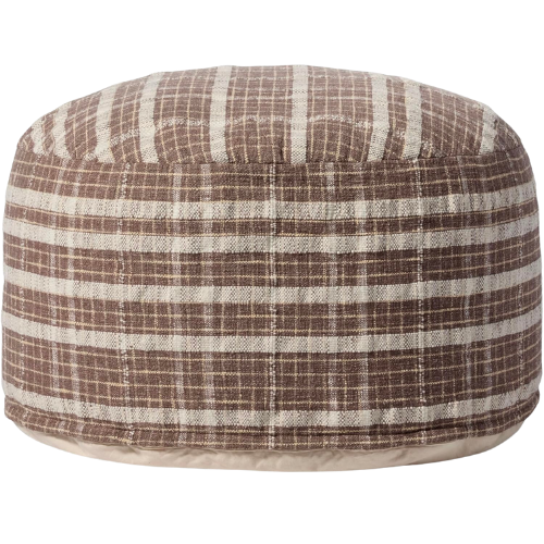 CLJ x Loloi Wallace Chocolate Pouf Floor Pillow