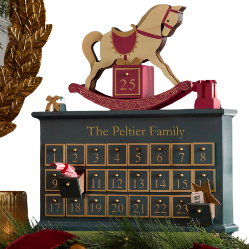 CLJ + Pottery Barn Kids Holiday Chris Loves Julia 3-D Advent Calendar Horse Wood