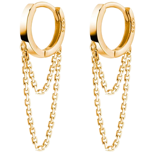 Amazon gold chain link earrings