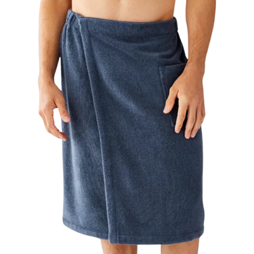 The Company Store Men's Shower Wrap - Indigo, SM