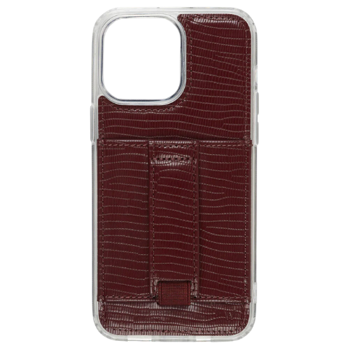 CLJ x Walli cases vivienne leather maroon iphone case