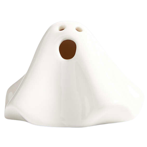 Crate & Barrel Small LED Halloween Ceramic Ghost Light