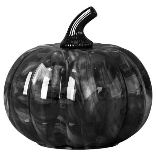 Target Small Round Smoky Glass Pumpkin Figurine