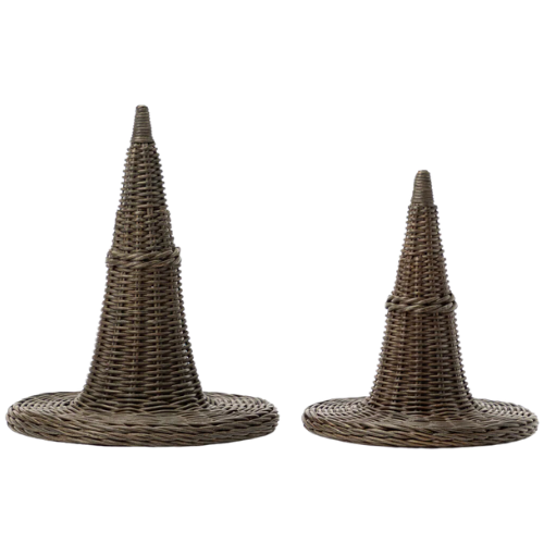 McGee & Co. (US) Wicker Witch Hats (Set of 2)