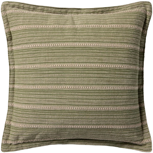 CLJ x Loloi Howie Green Natural Pillow