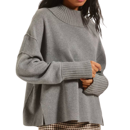 Anthropologie Dark Gray Grey The Logan Turtleneck Sweater by Maeve