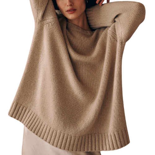 Jenni Kayne Warm Sand Cashmere Amelia Crewneck