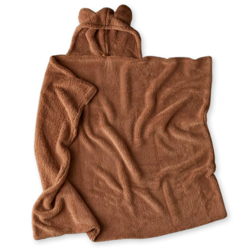 Animal Ears Fleece Throw Blanket