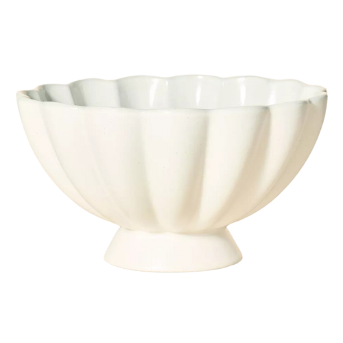 Target Scalloped Edge Stoneware Serving Bowl Cream Hearth & Hand