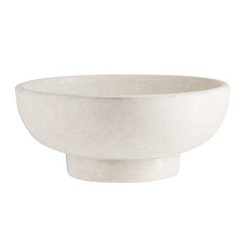 modern white pedestal bowl