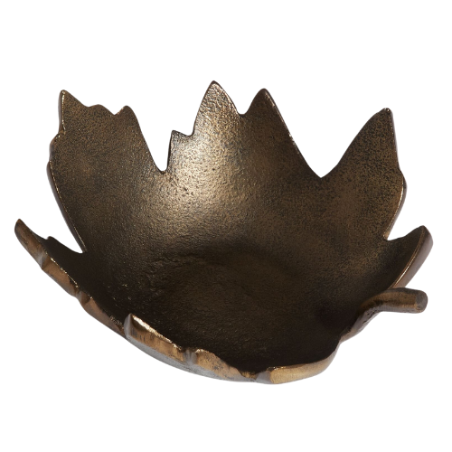 Pottery Barn Brass Leaf Object