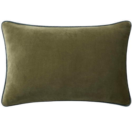 CLJ x Loloi Liza Green Lumbar Pillow