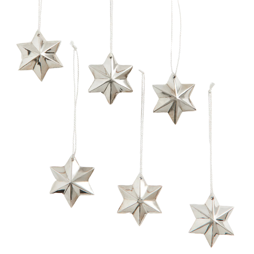 H&M 6-pack Christmas Ornaments - Silver-colored - Home All