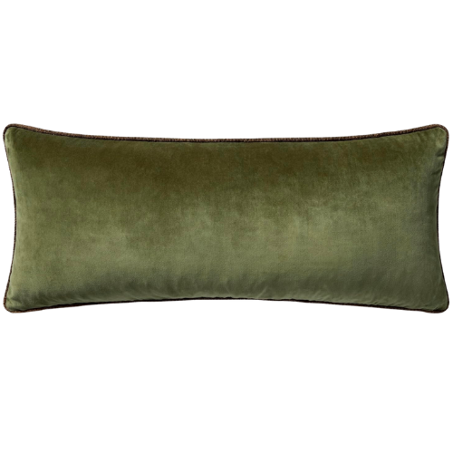 CLJ x Loloi Liza Dark Green Long Lumbar Pillow