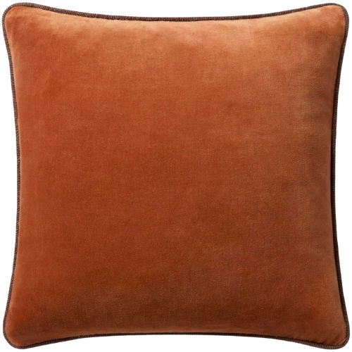 CLJ x Loloi Liza Rust Square Pillow