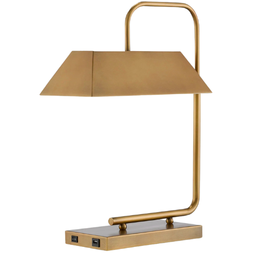 Shoppe Amber Interiors Emeris Brass Table Lamp