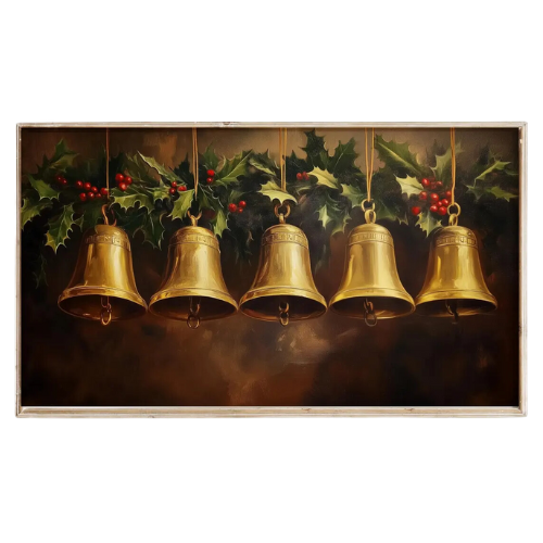 Christmas Bells Frame TV Art