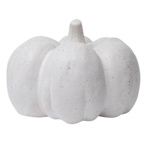 Stoffer Home White Ceramic Glazed Pumpkins