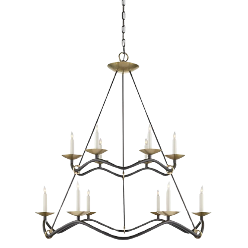 modern chandelier 12 light brass black entry gold