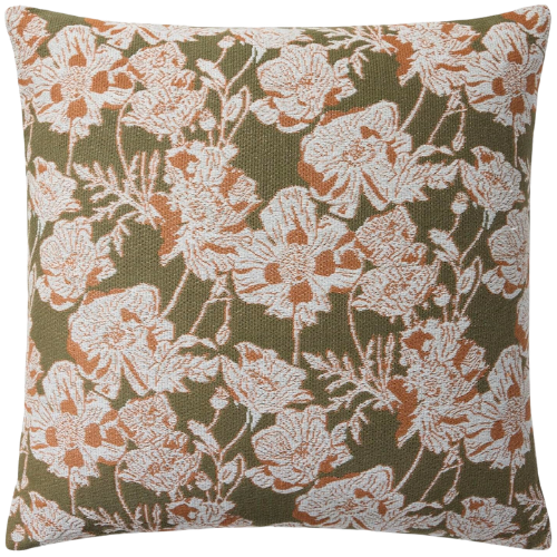 CLJ x Loloi Matilda Olive Orange Pillow