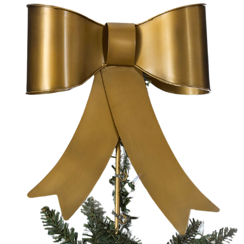 CLJ + Pottery Barn Kids Chris Loves Julia Gold Bow Tree Topper