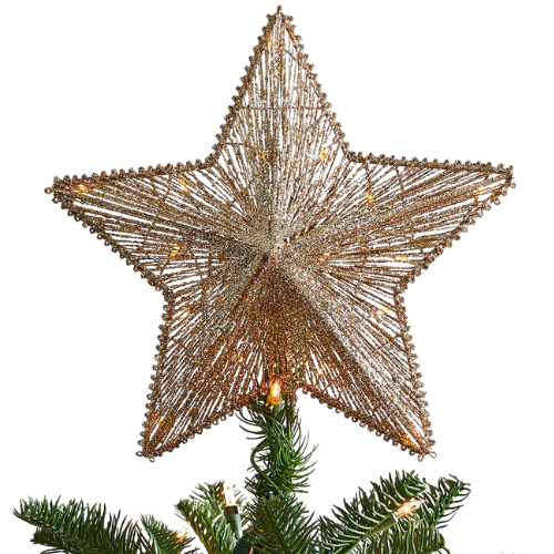 Pottery Barn Kids Wrapped Star Light-Up Tree Topper