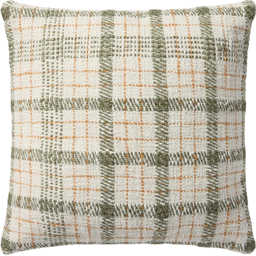 CLJ x Loloi Walter Green Plaid Pillow