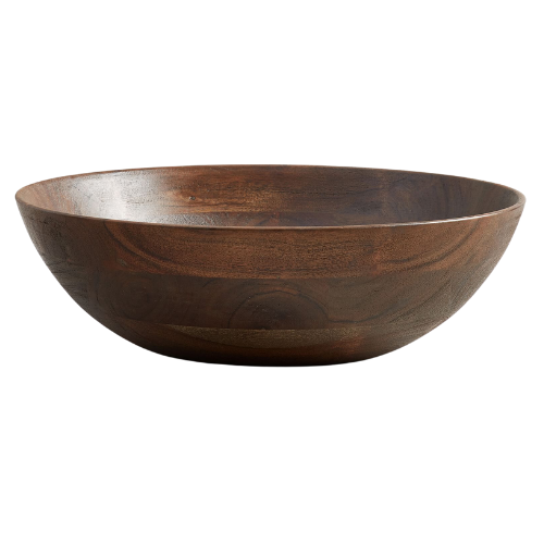 Pottery Barn Chateau Wood Handcrafted Salad Bowls