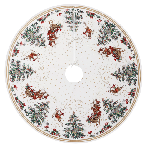 Williams-Sonoma 'Twas the Night Before Christmas Tree Skirt Santa Sled