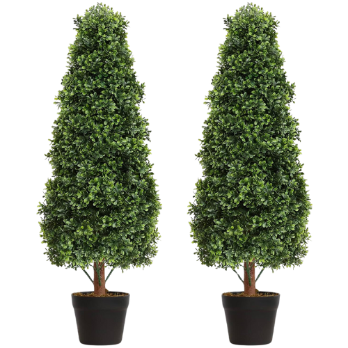 3' Topiary Set Boxwood Shrub