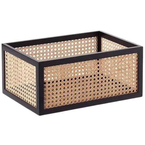 The Container Store Artisan Rattan Cane Bin