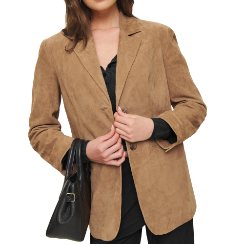 Reformation Veda Leon Suede Blazer