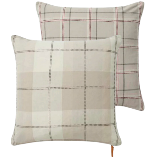 CLJ x Loloi Teddy Plaid Pillow