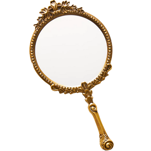 Anthropologie Gleaming Primrose Hand Mirror