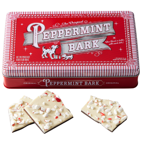 The Original Williams Sonoma Peppermint Bark Candy Tin