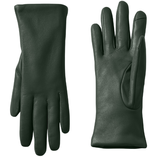 Lands' End (US) Women's EZ Touch Screen Cashmere Lined Leather Gloves