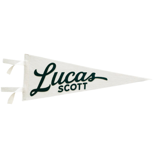 Custom Felt Vintage Name Pennant Banner