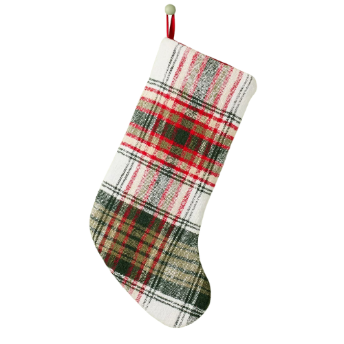 Rustic Plaid Woven Christmas Stocking - Hearth & Hand™ with Magnolia