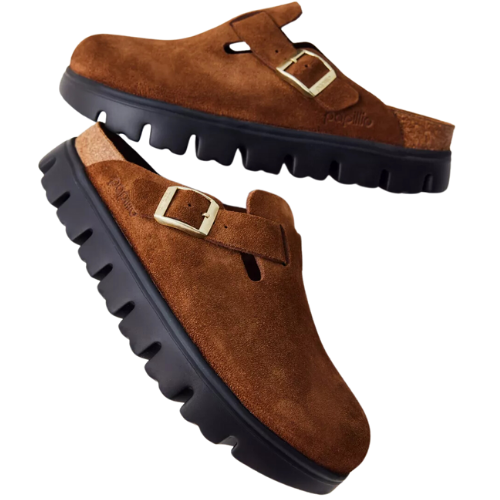 Urban Outfitters (US and RoW) Birkenstock Papillio Boston Chunky Suede Clog