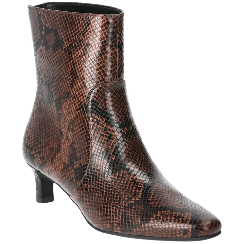 Walmart Snakeskin Brown Time and Tru Women's Kitten Heel Boots, Sizes 6-11