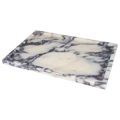 Amazon Real Luxurious Natural Marble Vanity Tray Genuine Marble/Stone Storage Tray for Home Decor