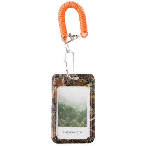 Urban Outfitters INSTAX MINI Keychain camo orange