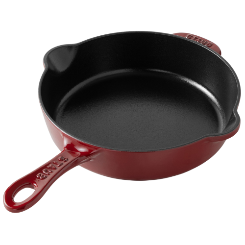 Williams-Sonoma Staub Enameled Cast Iron Traditional Deep Skillet red