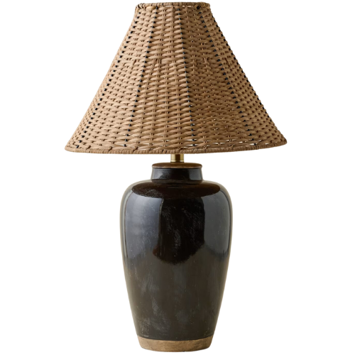 Magnolia Amalia Table Lamp with Woven Shade