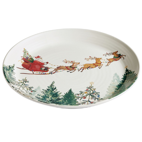 Pottery Barn (US) Christmas in the Country Stoneware Round Platter