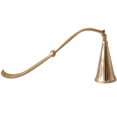 The Vintage Rug Shop Mabel Candle Snuffer brass gold