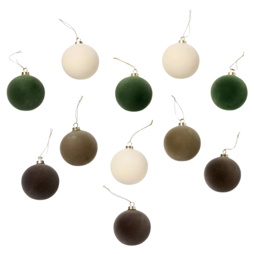 Set of 11 Velvet Decorative Ornaments - Threshold™ designed with Studio McGee, 2 of 8, play video Shop all Threshold designed w/Studio McGee Set of 11 Velvet Decorative Ornaments - Threshold™ designed with Studio McGee